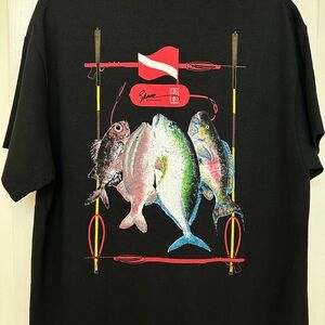 Shane Hamamoto Gyotaku T-Shirt | Black | Size M